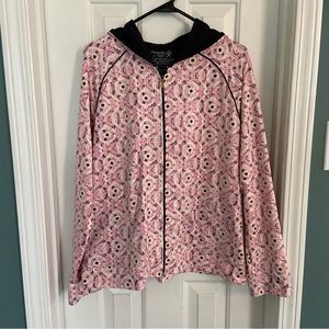 Tranquility by Soma intimates active zip up hooded jacket size XL